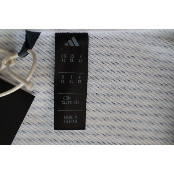 Adidas Golf JL5260 Men Sz XL White Standard Performance Printed 1/4-Zip Pullover - Picture 5 of 12